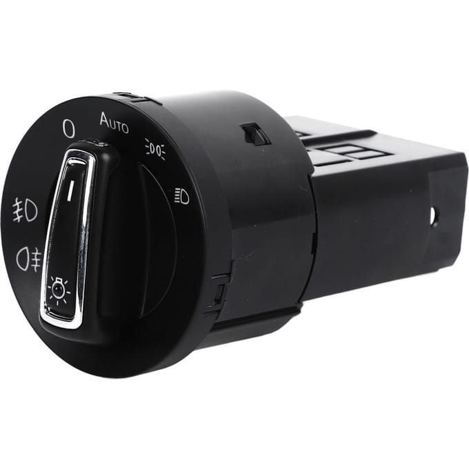 Automatische Koplamp Schakelaar 18D941431 Chroom Auto Koplamp Sensor en Schakelaar voor Caddy 2004 tot 2011 black