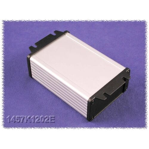 Hammond Electronics 1457K1202EBK Universele behuizing 120 x 84 x 44 Aluminium Zwart 1 stuk(s)