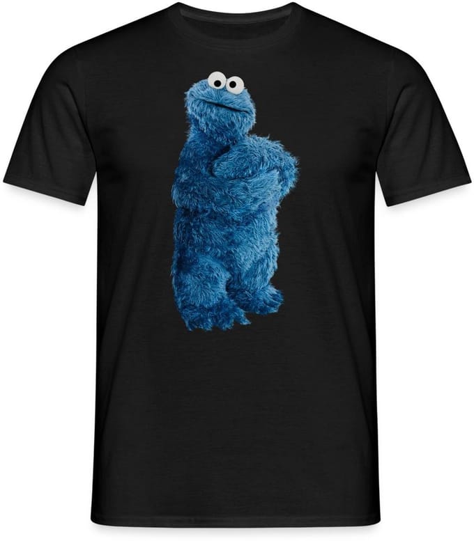 Sesamstraat Koekiemonster Pose T-Shirt Heren