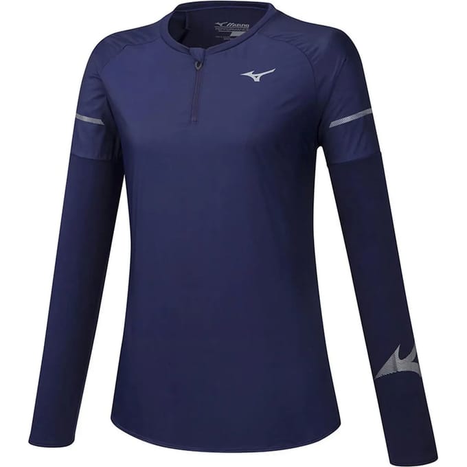 Mizuno Hineri Hybride Dames Navy Top