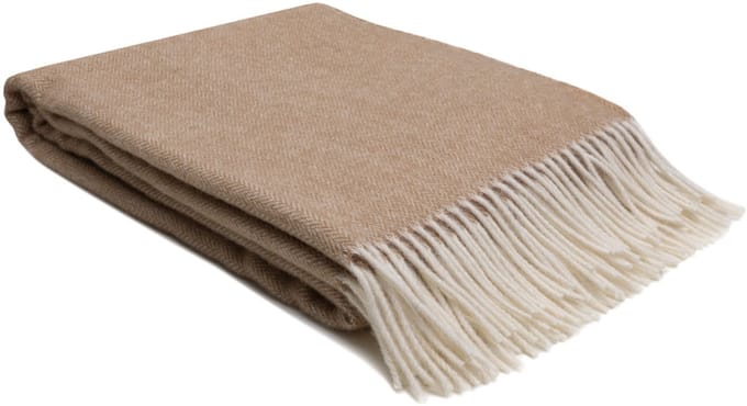 WOOOL Plaid - Zelandia (Zand) - 140x200cm - 100% Wol