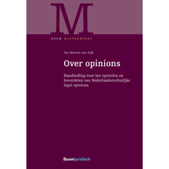 Over Opinions - Boom Masterreeks - Jan Marten van Dijk