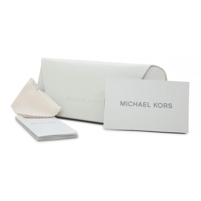 Michael Kors Aviator Womens Rose Gold White Blue Mirror Zonnebril