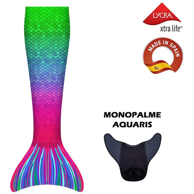 Zeemeermin kostuum met monovins Aquaris Kuaki Mermaids