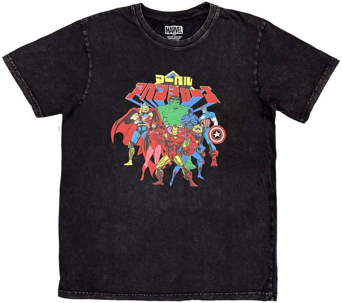 Marvel The Avengers - Japanese Heren Tshirt - M - Zwart