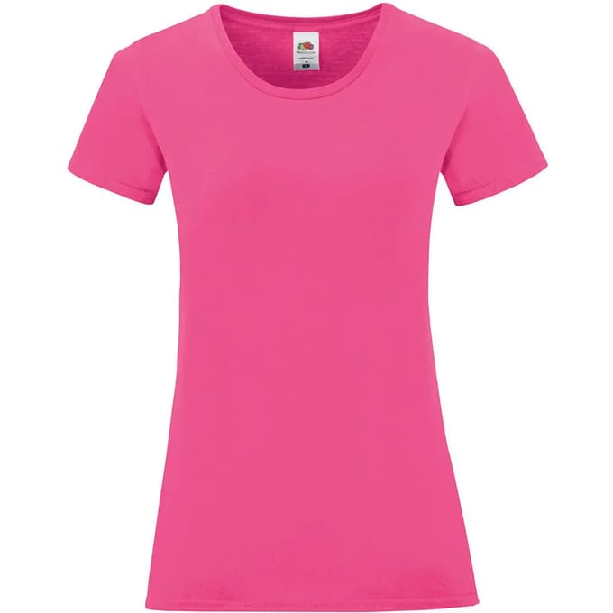 Dames-T-shirt Fruit of the Loom Iconic 150