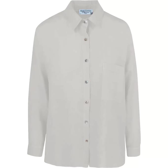 Dameshemd met lange mouwen Haris Cotton