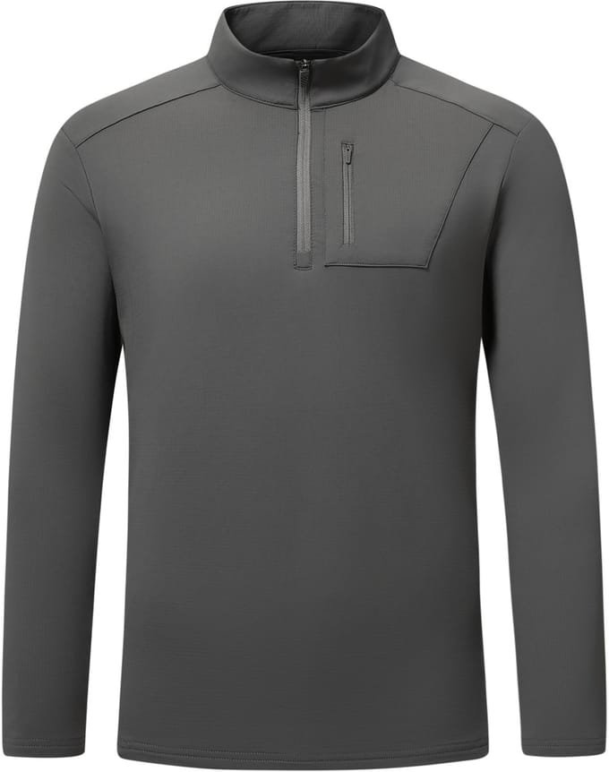 YOUTHUP Heren Stretch sportshirt - Half-rits ontwerp - M