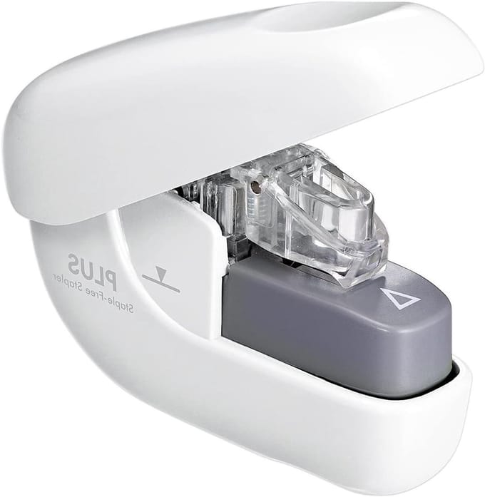 Een naaldloze nietmachine Paper clinch WH SL106N bluex1 van Plus