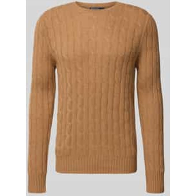 Gebreide pullover van kasjmier met ronde hals
