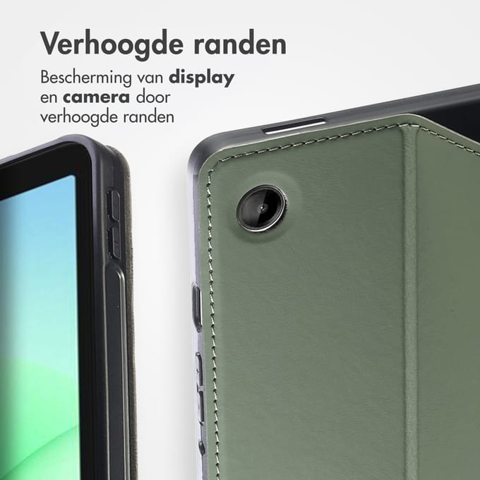 Accezz Tablet Hoes - Geschikt voor Samsung Galaxy Tab A11 Plus - Classic Tablet Case - Groen