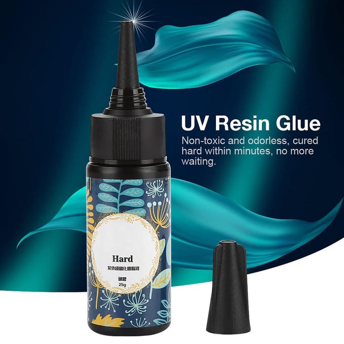 Epoxy UV Hars Uithardende Zonnegel Transparante Lijm DIY Sieraden Maken Accessoires (25 gram) blue