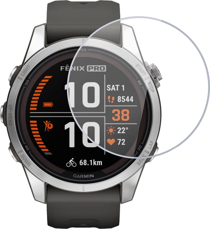 Screenprotector geschikt voor Garmin Fenix 7S / Fenix 7S Solar / Fenix 7S Pro Solar / 7S Sapphire / 7S Pro Sapphire / 7S Sapphire / 7S Pro Sapphire - Folie Screen Protector