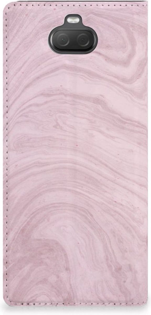 Sony Xperia 10 Plus Standcase Marble Pink - Origineel Cadeau Vriendin