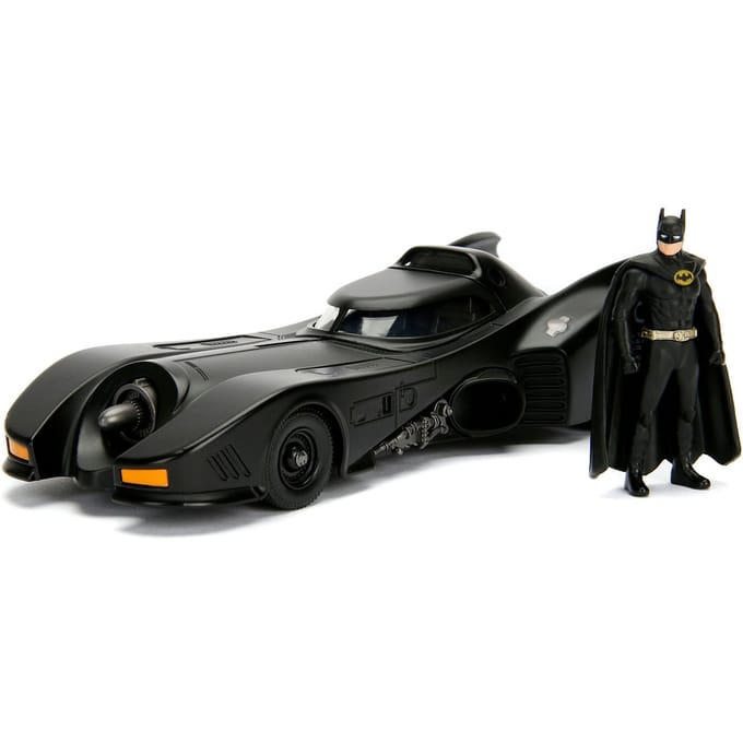 Batman Figurine met Auto in Metaal Jada Toys DC Comics Batmobile