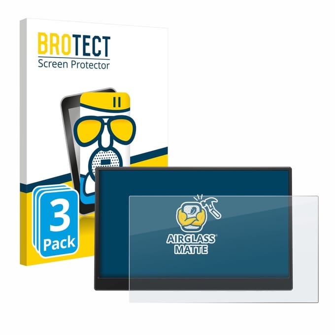 BROTECT - Screenprotector voor Azeyou PM1506S 15.6" - Folie Beschermfolie Beschermglas matte 3 Stuks