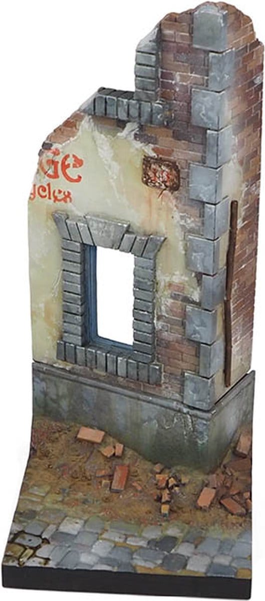 Vallejo Modelbouwpakket Militaire voertuigen - SC009 Ruined Street Corner Plastic - 1:35 - Modelbouw