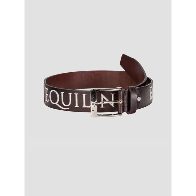 Lederen riem met borduurwerk Equiline