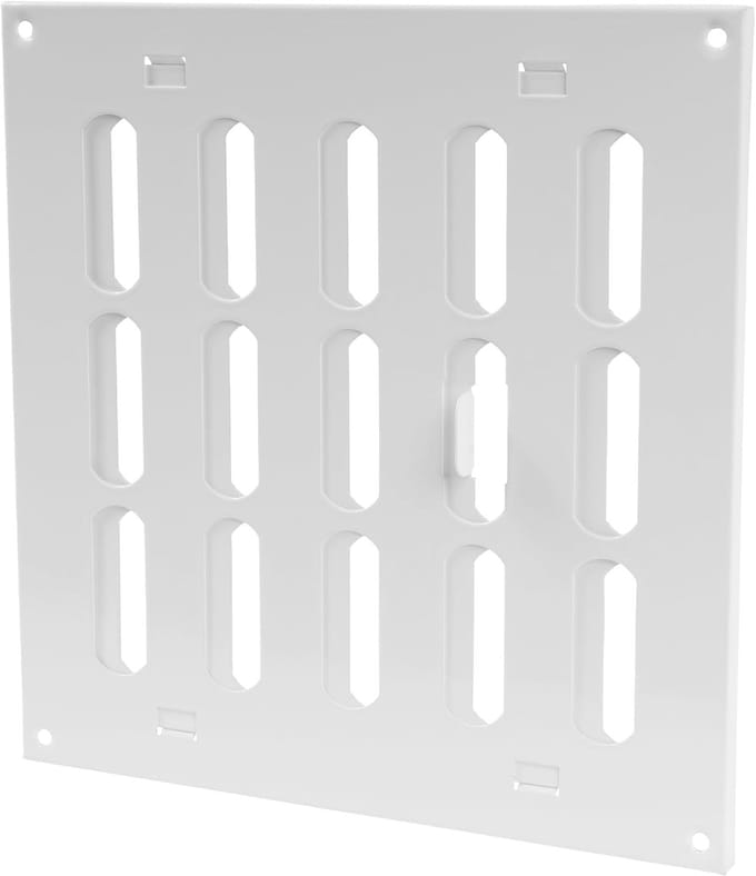 Verstelbare Ventilatieafdekking 20,3 cm - Metalen Rooster voor Verwarming, Koeling en Ventilatie