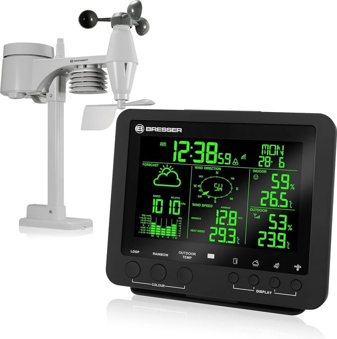 Draadloos Weerstation 5-in-1 met Buitenmeetsensor en Kleurendisplay