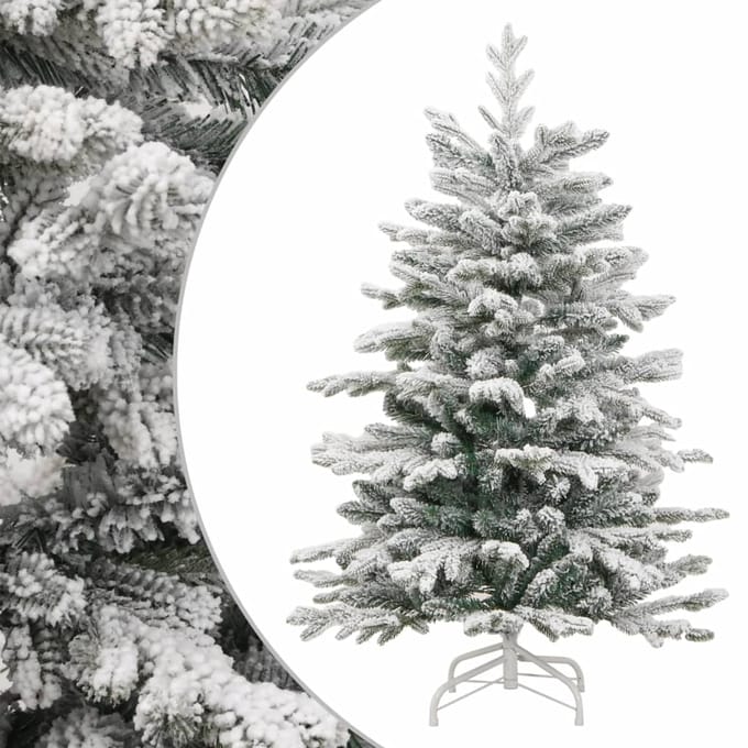 vidaXL - Kunstkerstboom - met - scharnieren - en - sneeuw - 150 - cm