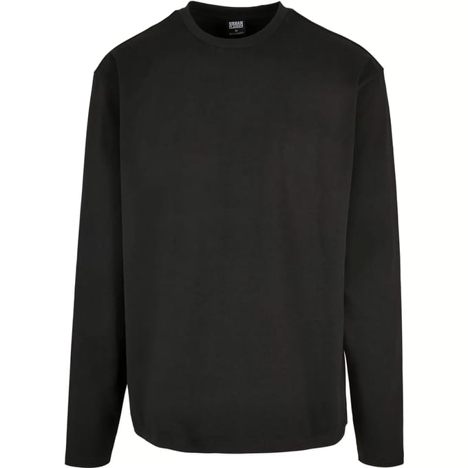 Urban Classics - Ultra Heavy Oversized Longsleeve shirt - S - Zwart