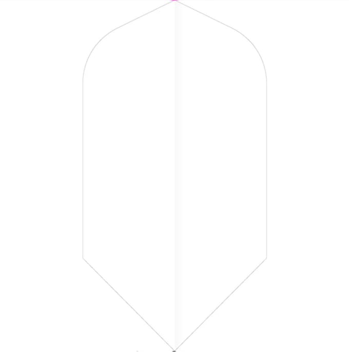 DLDarts - Slim Flights - 75 micron - 1 Set - Wit