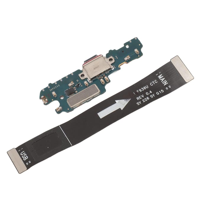 Telefoon Oplaadpoort Dock Connector USB met Hoofdbord Aansluiting Flex Kabel Reparatiegereedschap voor black