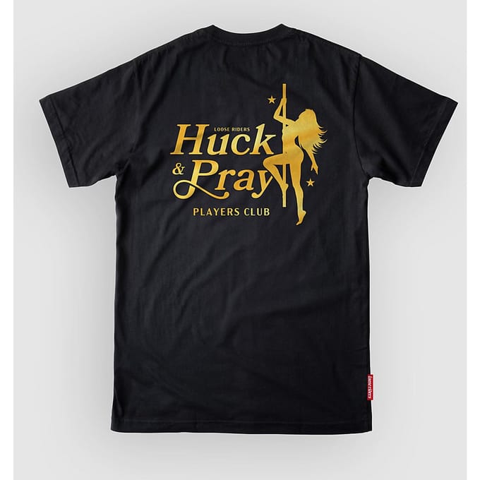 Loose Riders Players Club Tech Tee zwart