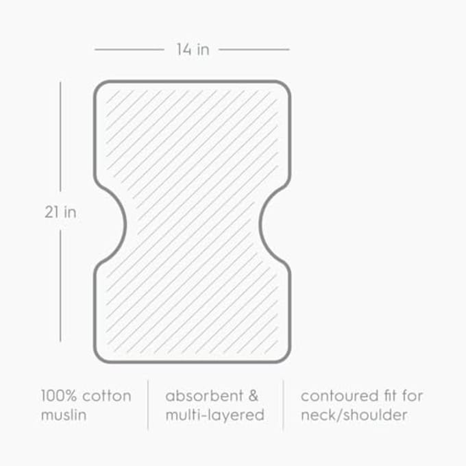 Katoenen Mousseline Spuugdoek 2-Pack - Absorberend en Innovatief Ontwerp