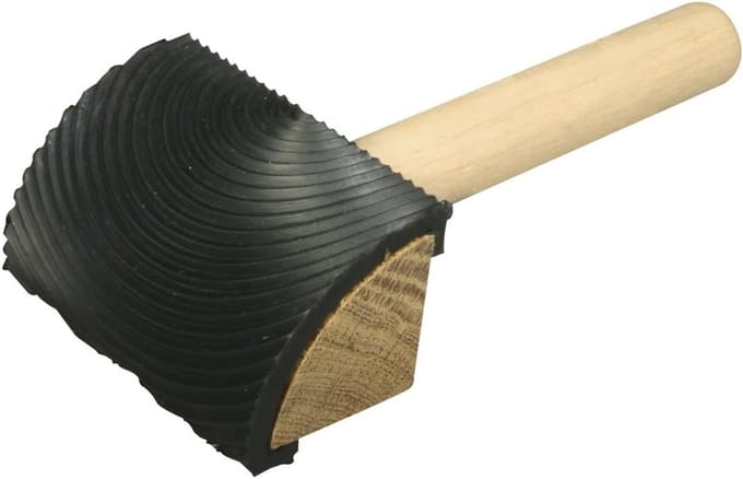 Maserier tool - Metaalbewerking tool - Metaal vormen - Rubberen kop - 7.5 cm breed - Wit