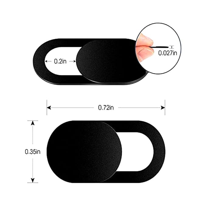 Camera Privacy Bescherming Ultra Dunne Webcam Cover Voor Computers Laptops Tablet Hoge Kwaliteit Cover 6 STUKS Wit 6pcs zwart
