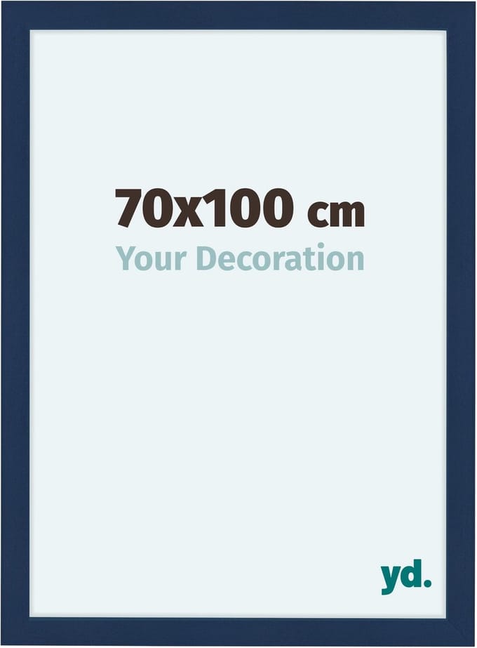 Your Decoration - Fotolijst 70x100 cm - MDF - Donkerblauw Geveegd - Como