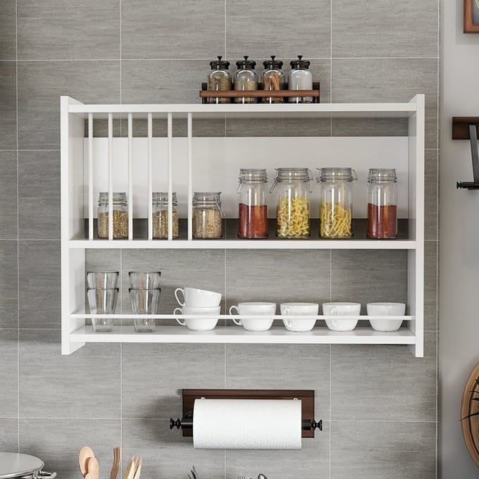 Wandplank Helsingør 60x84x20 cm wit