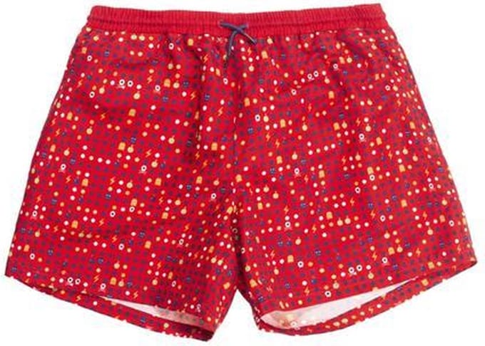 Zwemshort jongen rood 158