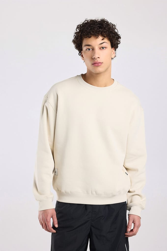 America Today Sood Crew Ecru Größe: XL | Longsleeves Outlet | Herren | Braun