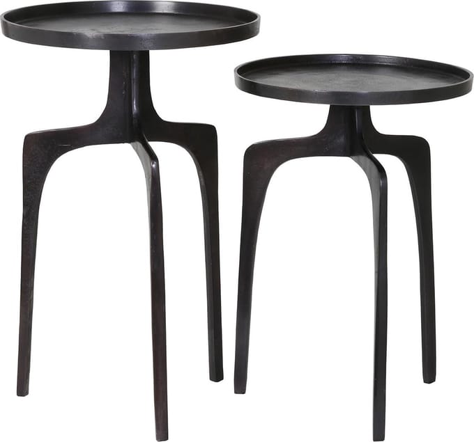 Light & Living Bijzettafel Pano - Brons - Ø41+Ø38cm - Modern