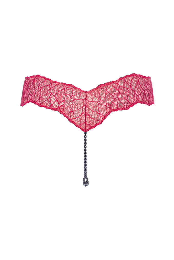 Bracli | Sydney Dark Parel String Rood | Luxe Lingerie Maat M