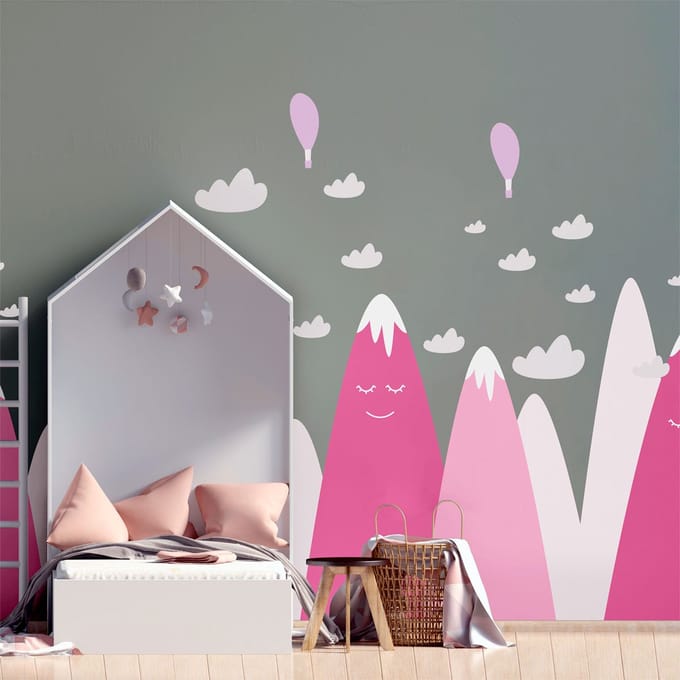 Kinderstickers van Scandinavische bergen, Frantika, 110 x 165 cm