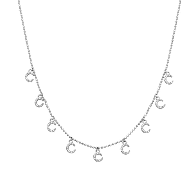 Luxenter Gerhodineerd Briljant Zirkonia Ketting - Sadil