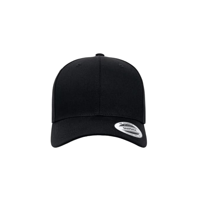 Flexfit - Retro Cotton Blend Snapback Pet - Zwart