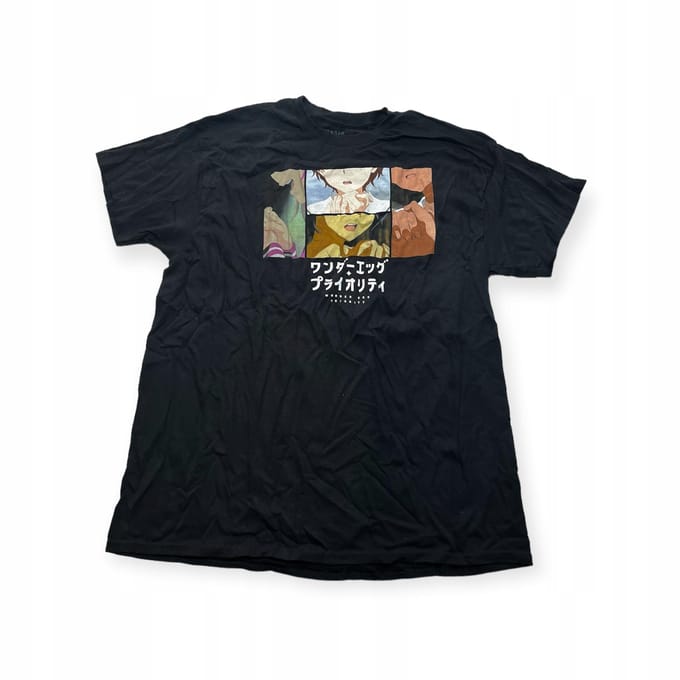 Koszulka T-shirt męski okrągły dekolt SPENCER'S nadruk XL black