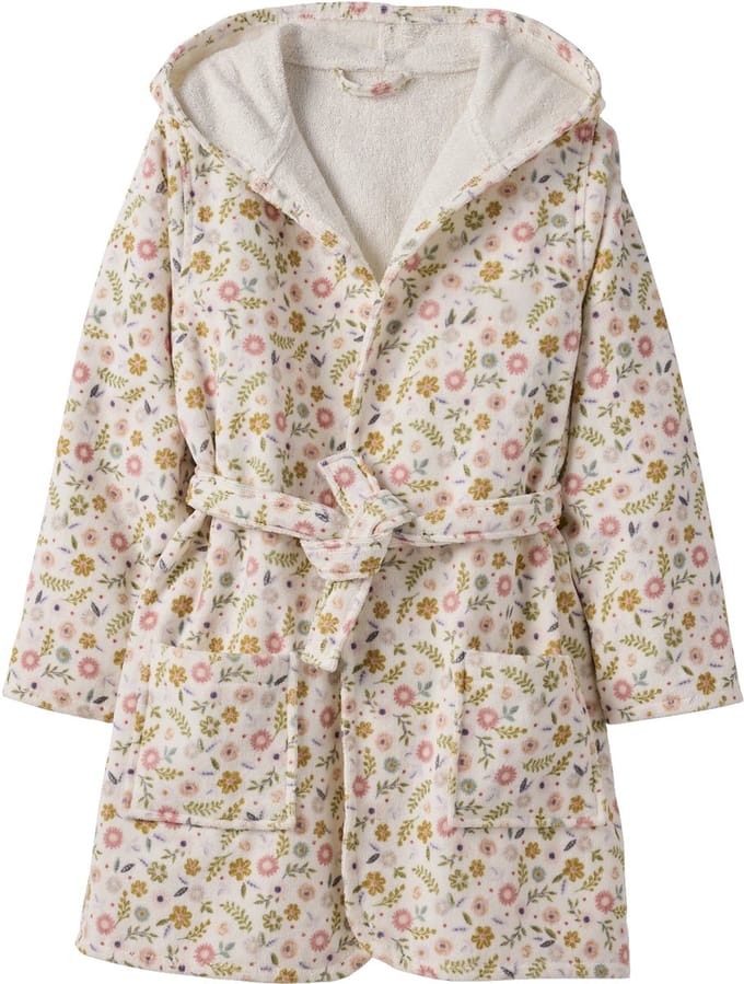 Vertbaudet Kinderbadjas met bloemenprint, met gerecycled katoen