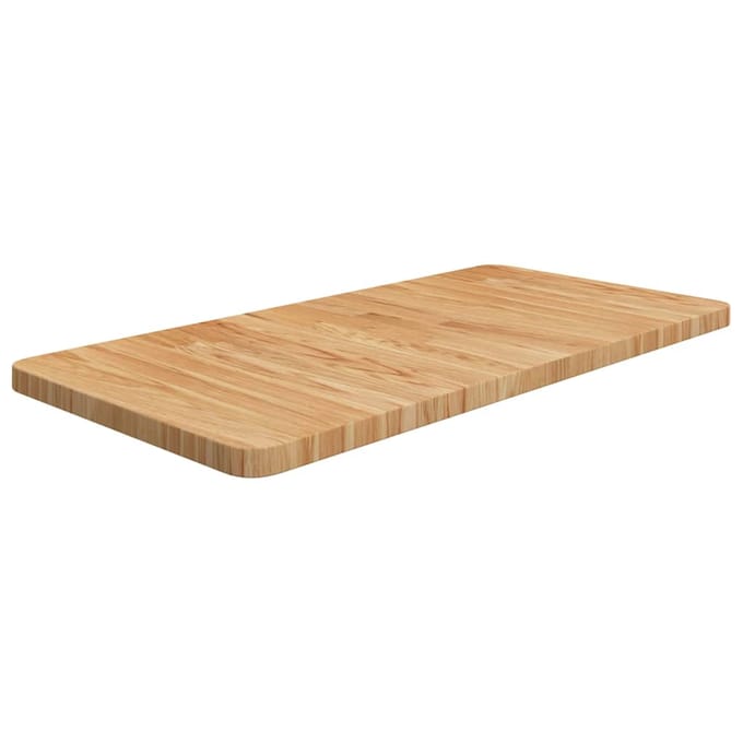 vidaXL - Wastafelblad - 80x40x2,5cm - behandeld - massief - hout - lichtbruin