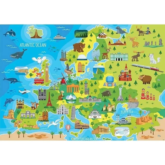 150 stukjes puzzel Educa Mapa Europa Infant