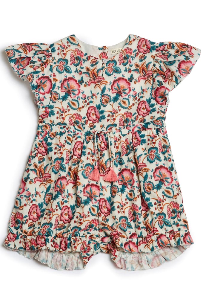 Louise Misha Jumpsuits Mayalia Cream Indian Flowers Größe: 6M | Hemden Outlet | kids | Weiß