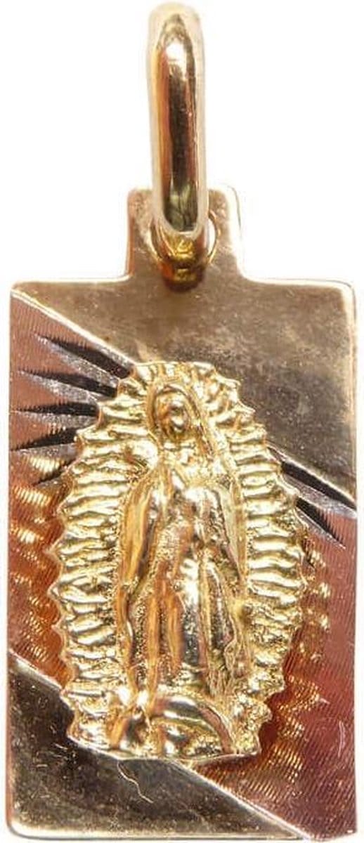 Tricolor gouden beschermheilige hanger