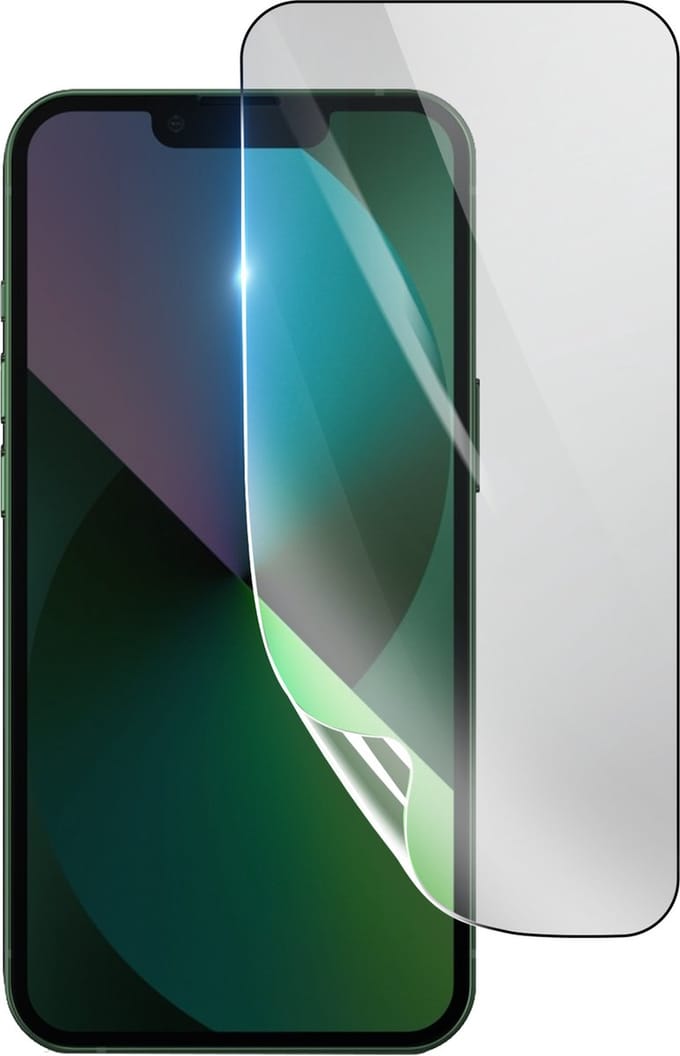 3mk, Geschikt voor iPhone 13 Mini, Schokbestendige Hydrogel Screenprotector, Transparant