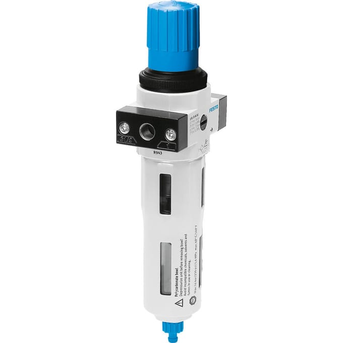 Festo Filterregelaar G1'' 0.5-12bar 6000l/min 5µm Maxi - 192383 - P2XTJ
