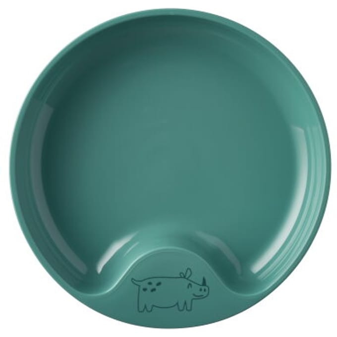 Mepal Mio Oefenbord - Magnetronbestendig - Met greep - Kinderservies - Deep turquoise